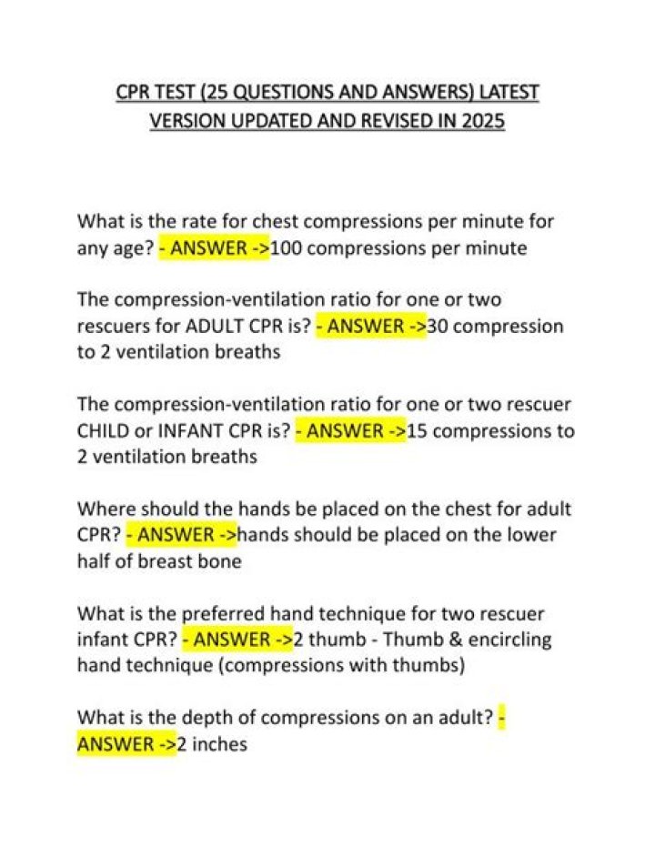CPR Questions and Answers PDF – Essential First Aid Guide