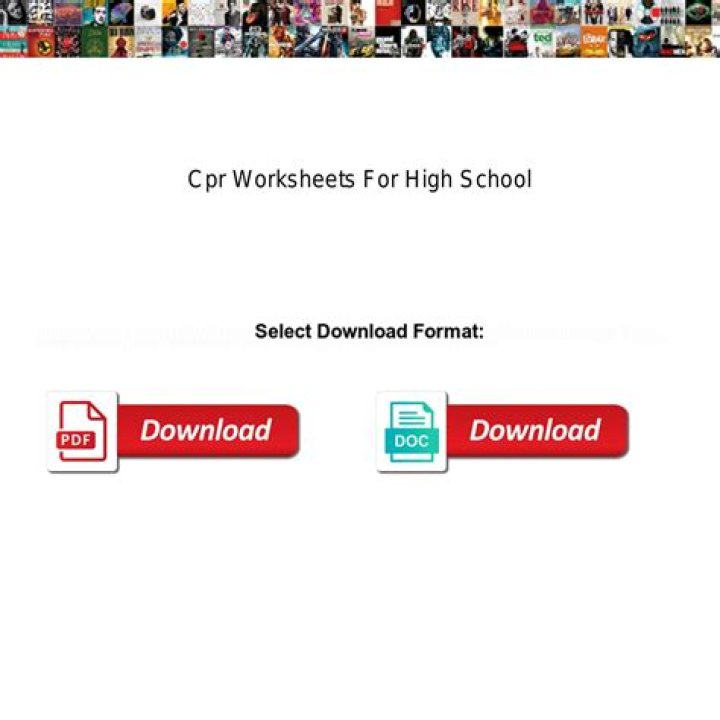 Free CPR Worksheets for High School PDF – Printable Training Resources
