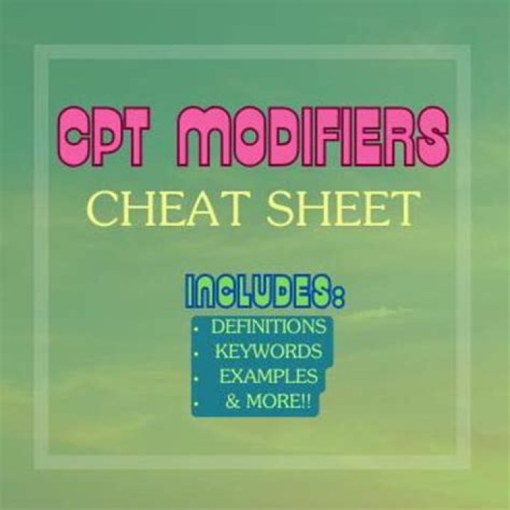 CPT Modifiers List PDF – Complete Reference Guide