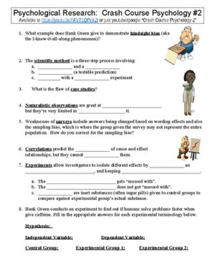 Crash Course Psychology Worksheets PDF – Instant Study Tool