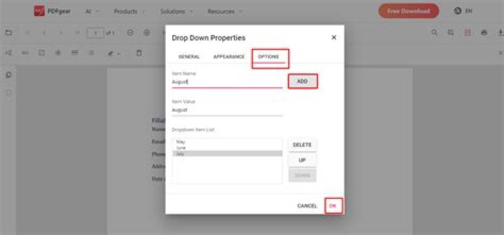 How to Create Drop Down Lists in PDF Easily