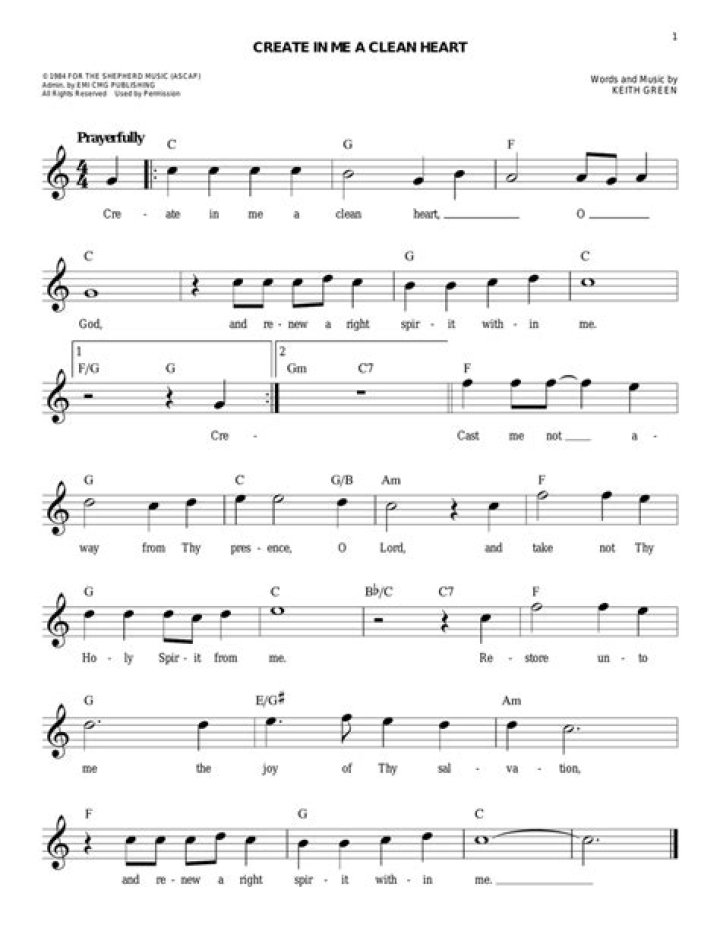 Create a Clean Heart Sheet Music PDF – Download Instantly