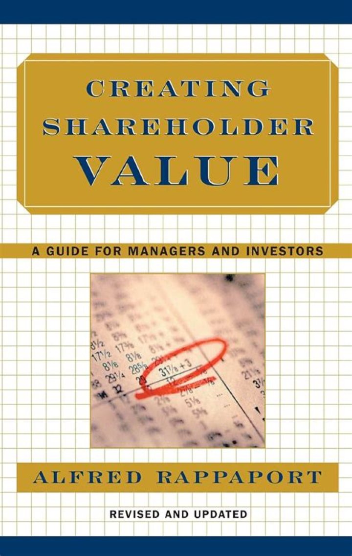 Creating Shareholder Value: A Guide for Managers and Investors PDF