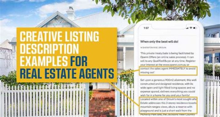 Creative Real Estate Listing Descriptions & Examples PDF