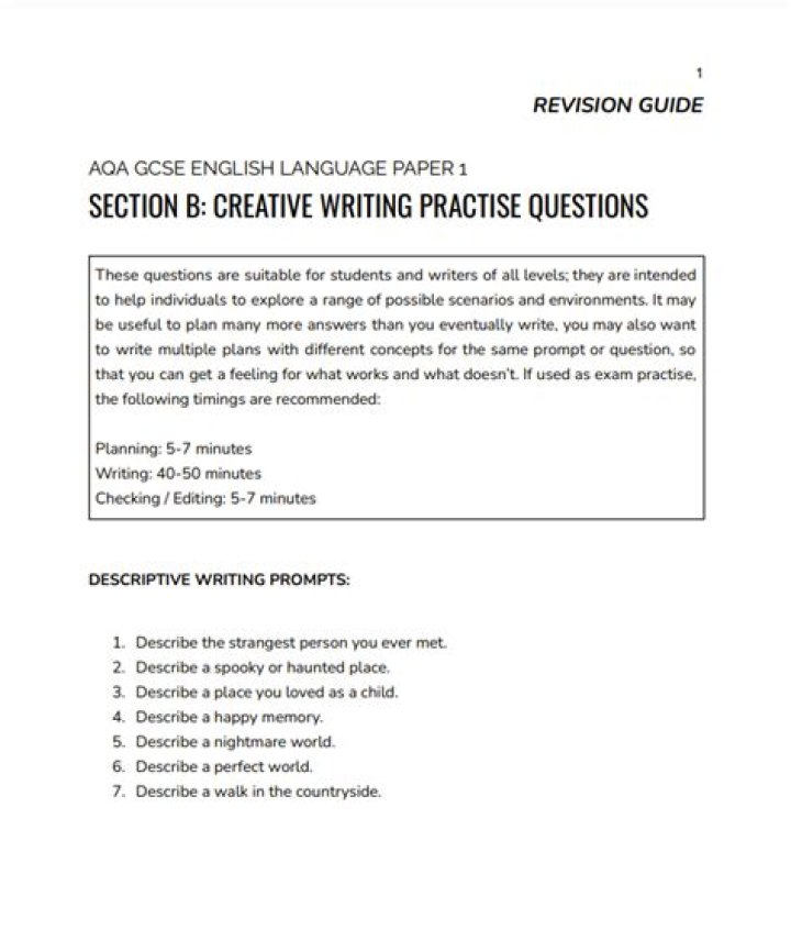 Creative Writing Questions and Answers PDF: Boost Your Storytelling Skills