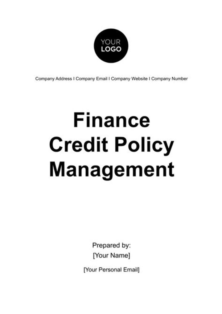 Credit Management Policy PDF: Essential Guidelines for Businesses