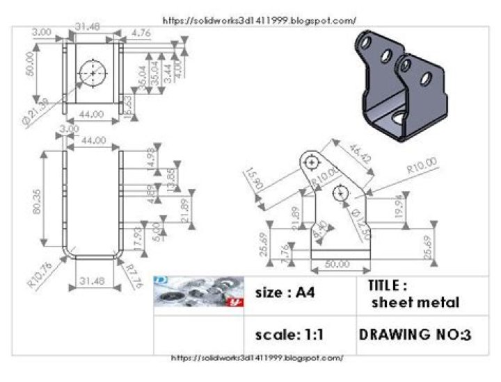 Creo Sheet Metal Practice Drawings PDF – Practical Sheet Metal Designs