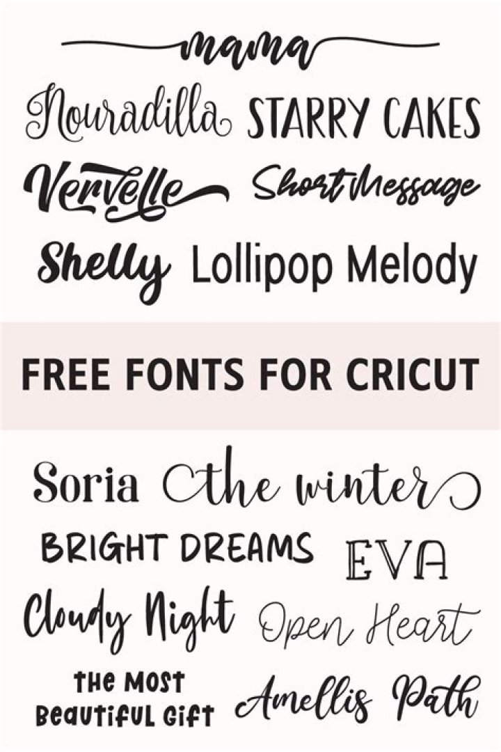 Free Cricut Font List PDF – Download Instant Font Collection