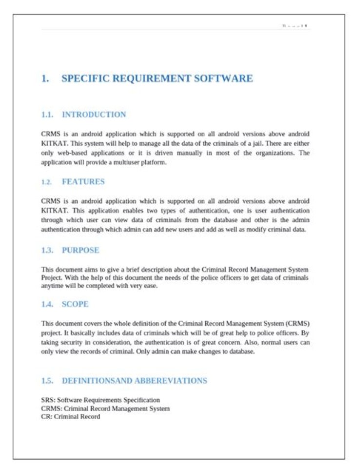 Efficient Criminal Record Management System PDF for Legal & Compliance Use