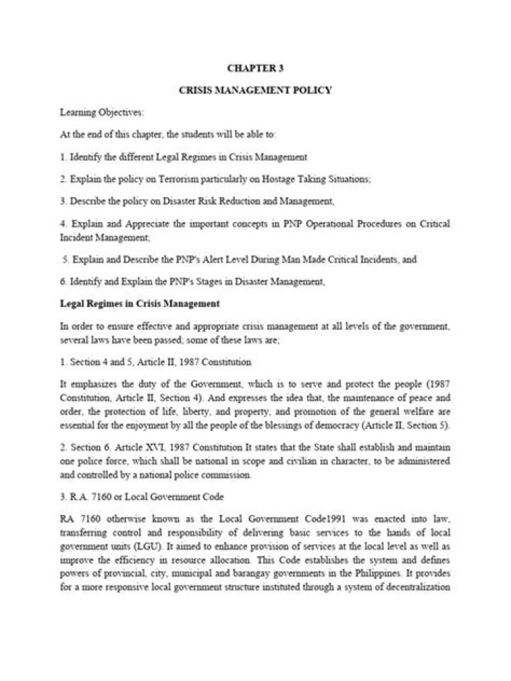 Crisis Management Policy PDF: Essential Guide for Effective Response
