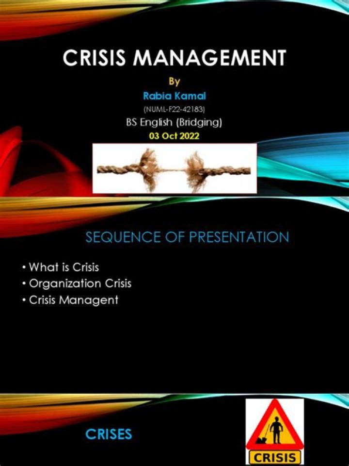 Crisis Management Presentation PDF: Master Emergency Response Strategies