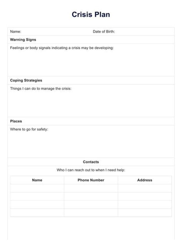 Crisis Plan PDF: Essential Template for Emergency Preparedness