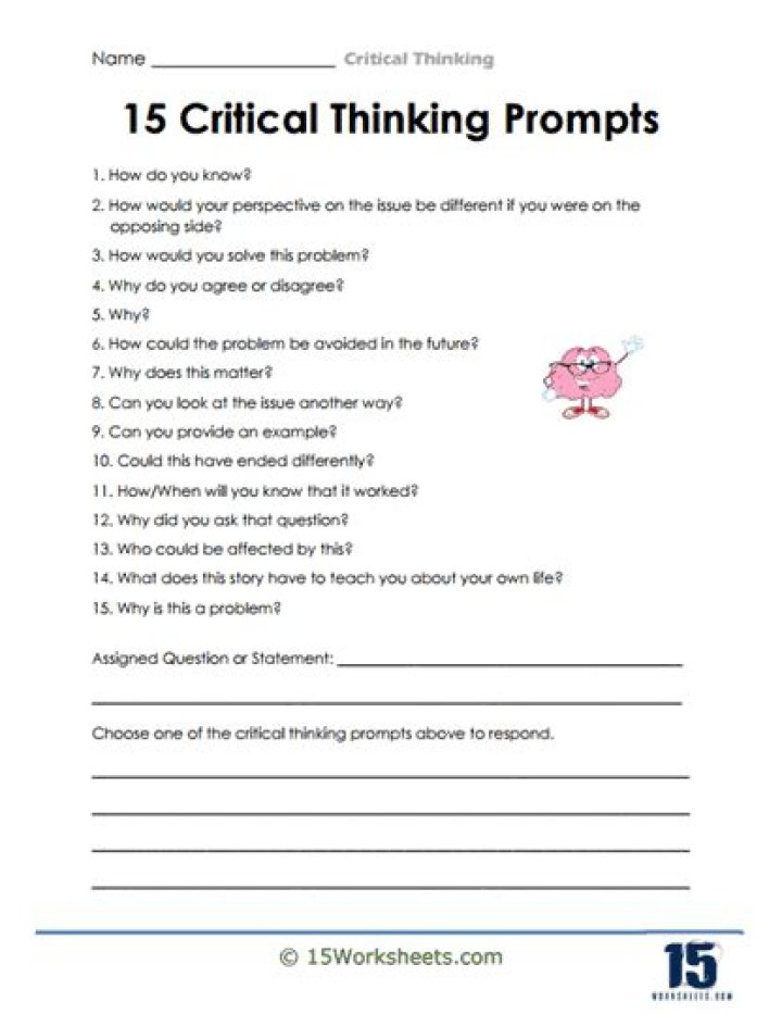 Critical Thinking Worksheets for Adults PDF – Improve Decision-Making Skills