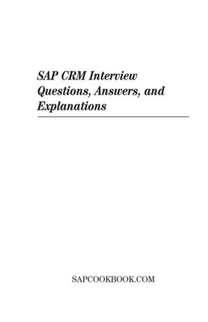 CRM Questions and Answers PDF: Expert Answers to Common CRM Issues