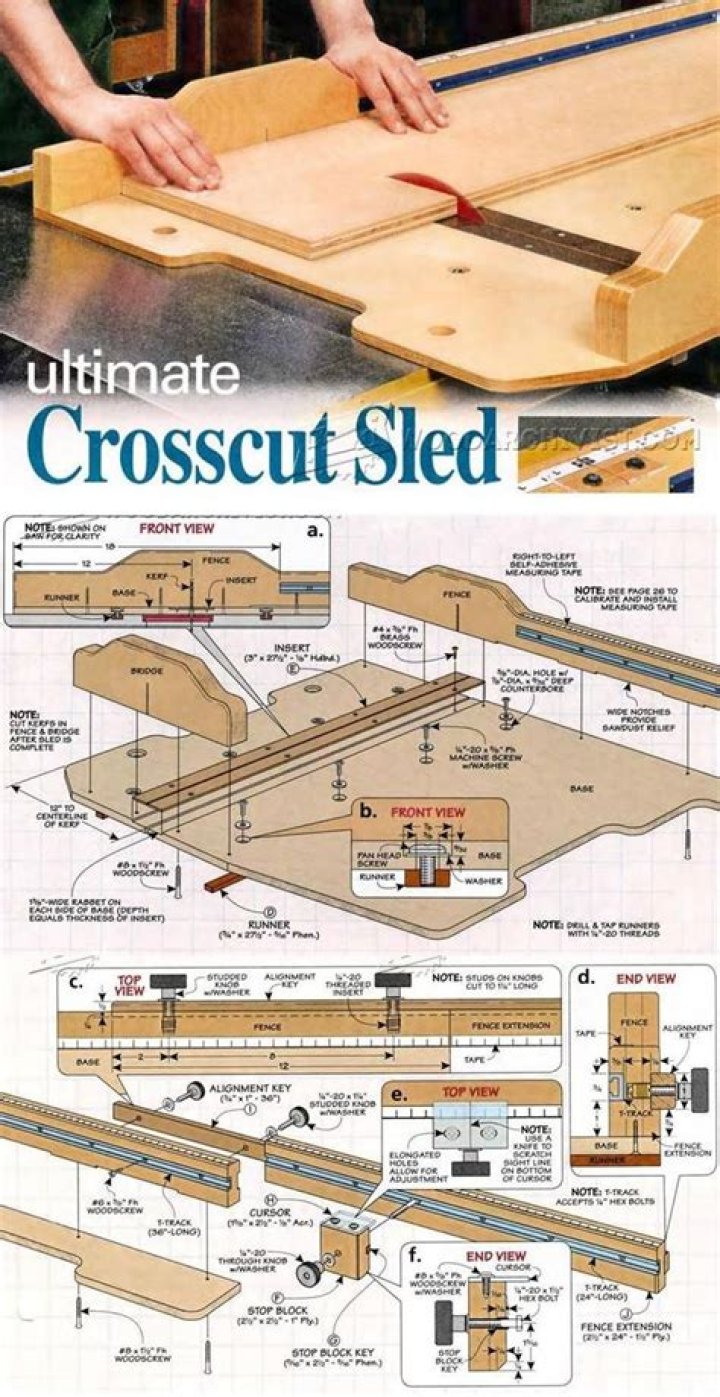 Crosscut Sled Plans PDF: Easy-to-Follow Designs for Custom Snow Tow