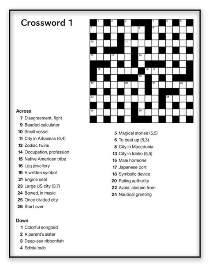 Crossword Puzzle Answers & Solutions PDF – Instant Download