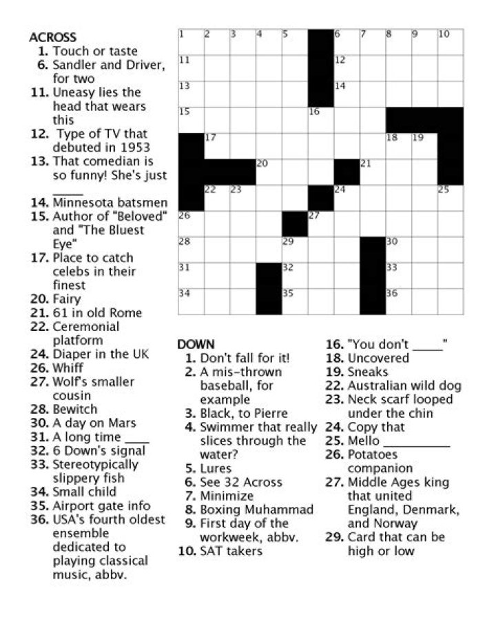 Free Crossword Puzzles PDF with Answers for Instant Download