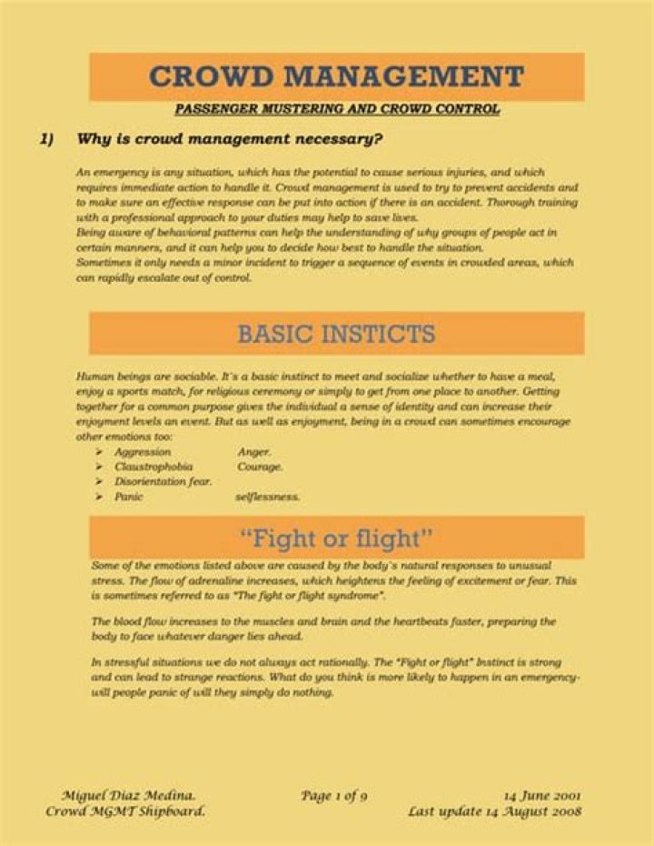 Crowd Management PDF: Expert Guide to Safe Crowd Control