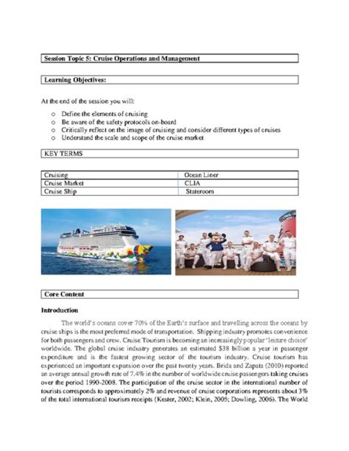 Master Cruise Operations Management with Expert PDF Guide