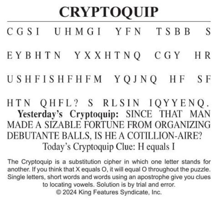 Cryptoquip Answer Today: Free PDF Download Now
