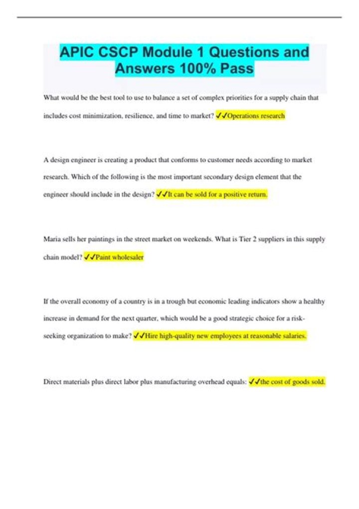 CSCP Exam Questions PDF – Practice Tests & Study Guide