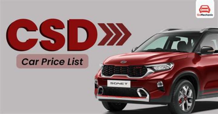 2024 CSD Car Price List PDF – Download 2024 Pricing Fast