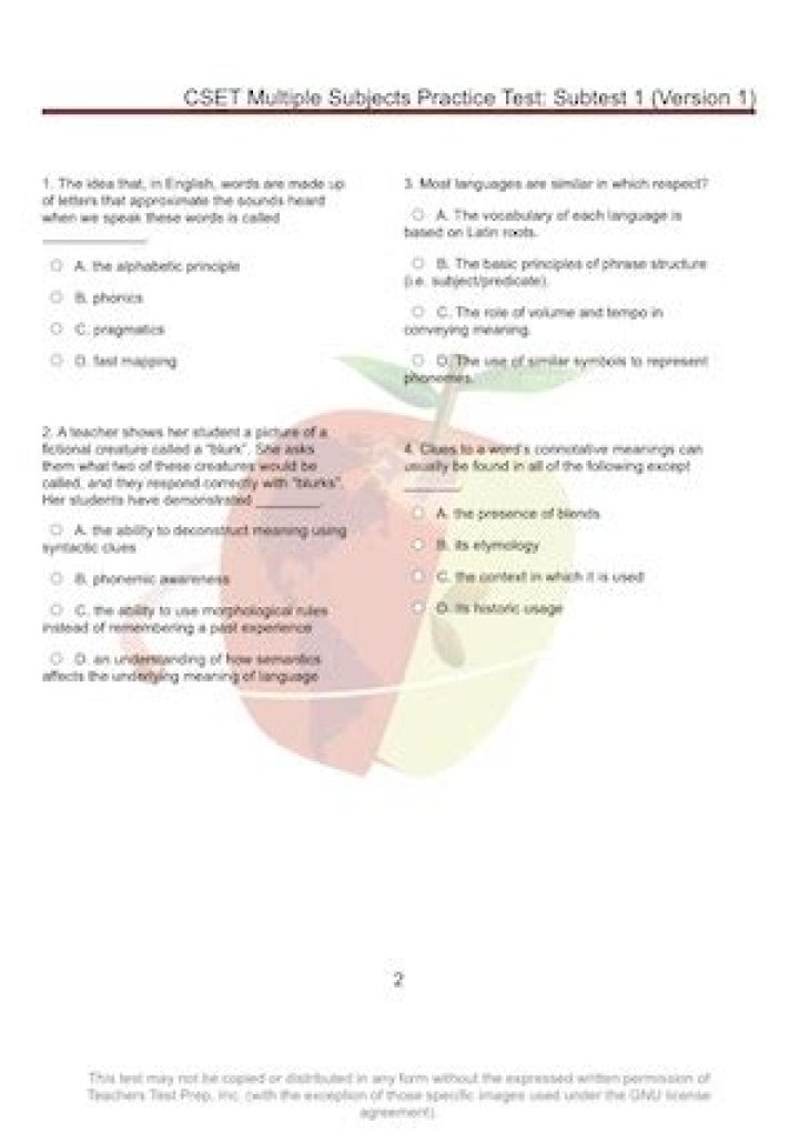 CSET Social Science Subtest 1 Practice Test PDF Download