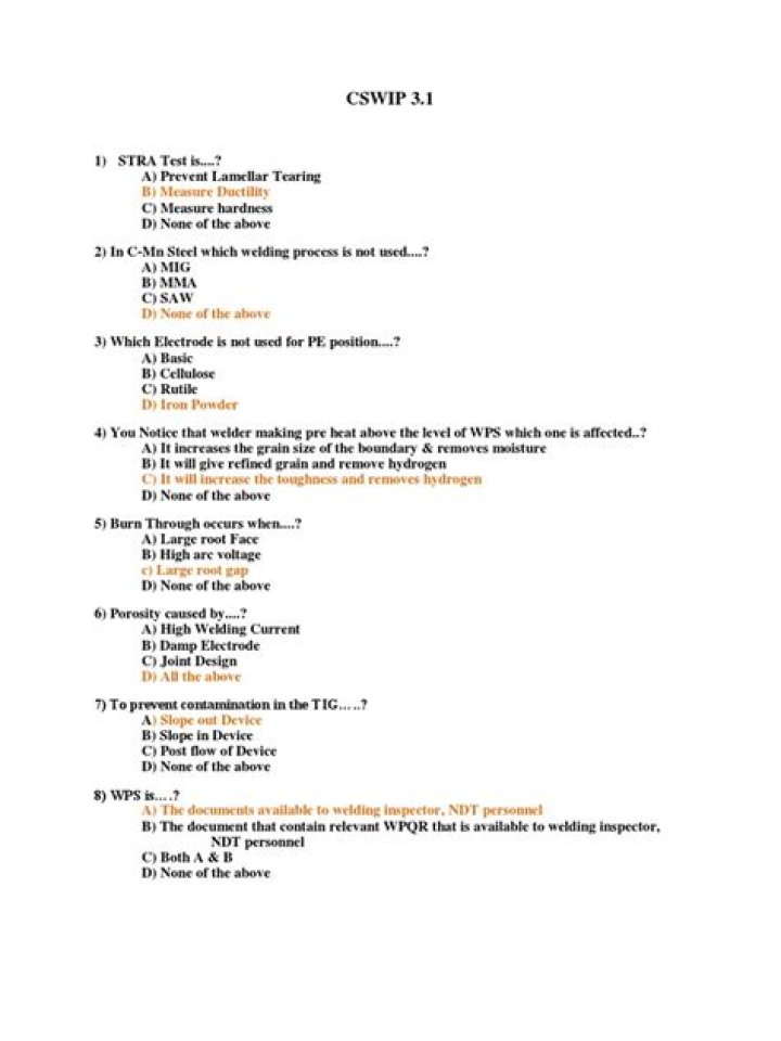 CSWIP 3.1 Questions & Answers PDF: Complete Guide to Answers