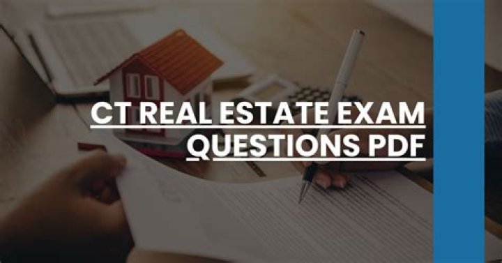 CT Real Estate Exam Questions PDF: Practice Tests & Study Guide