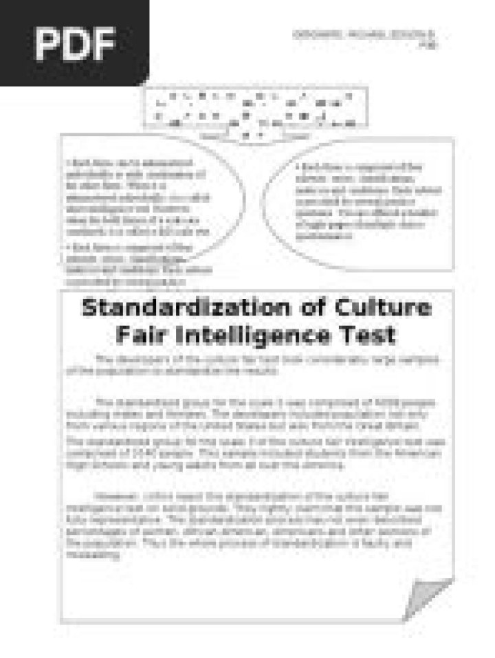 Culture Fair Intelligence Test Scale 3 PDF: Full Score Guide & Analysis