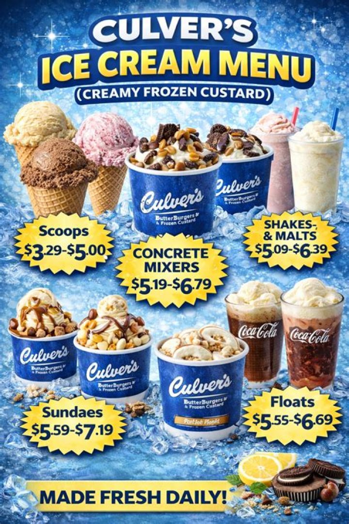 Culver's Ice Cream Toppings List PDF: All Your Favorite Toppings Download
