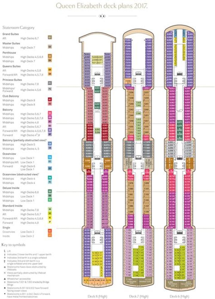 Cunard Queen Elizabeth Deck Plans PDF: Detailed Schematics & Design Revealed