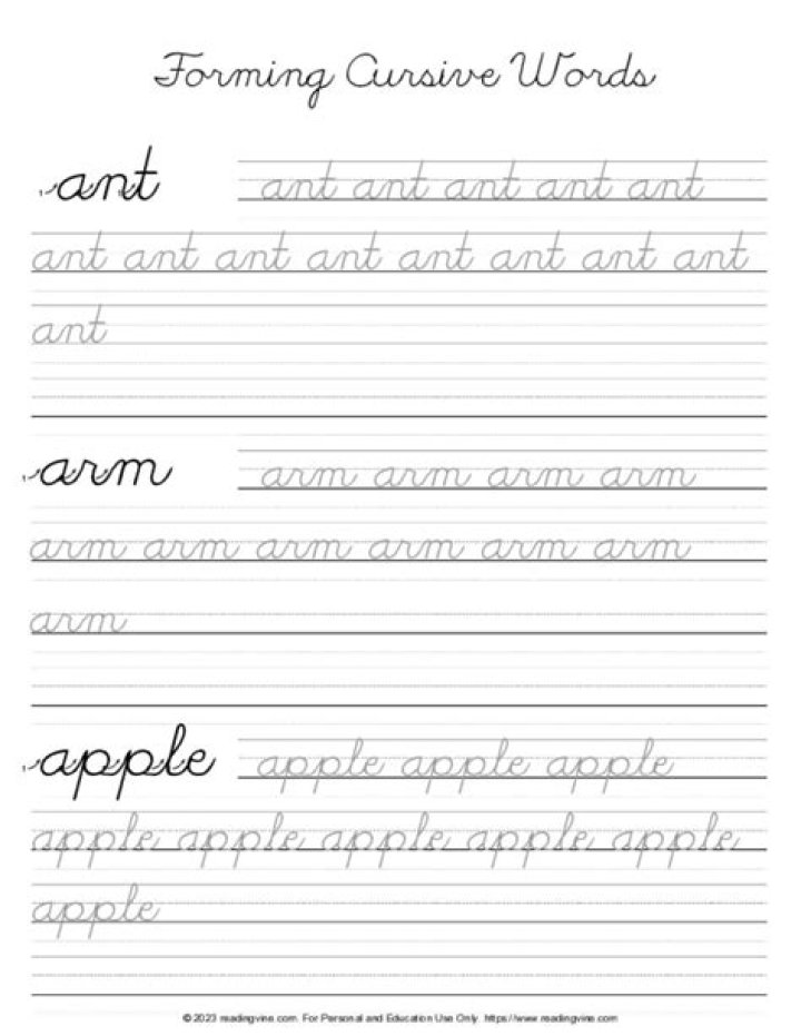 Cursive Practice Sheets for Adults PDF – Improve Handwriting at Home