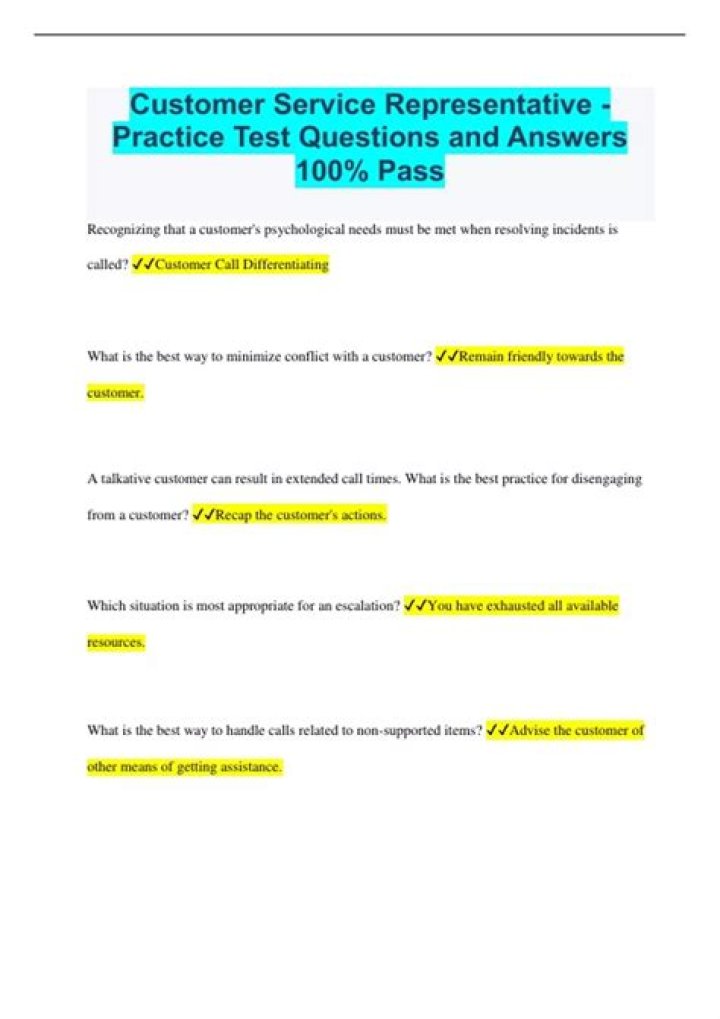 Customer Service Representative Q&A PDF: Essential Answers for Reps