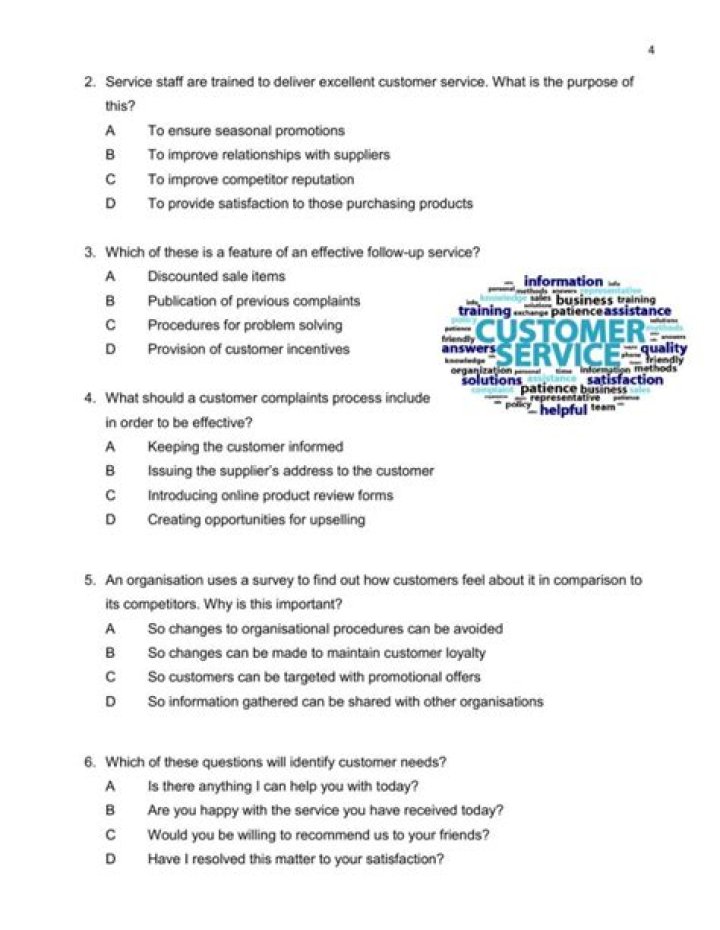 Customer Service Worksheets with Answers PDF – Instant Download