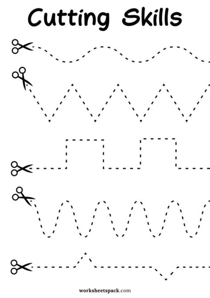 Free Cutting Practice Worksheets for Kindergarten PDF – Download Now
