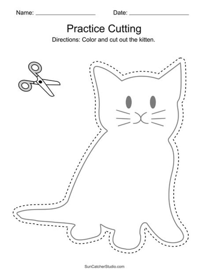 Free Cutting Worksheets for Kindergarten PDF – Easy Printable Activities