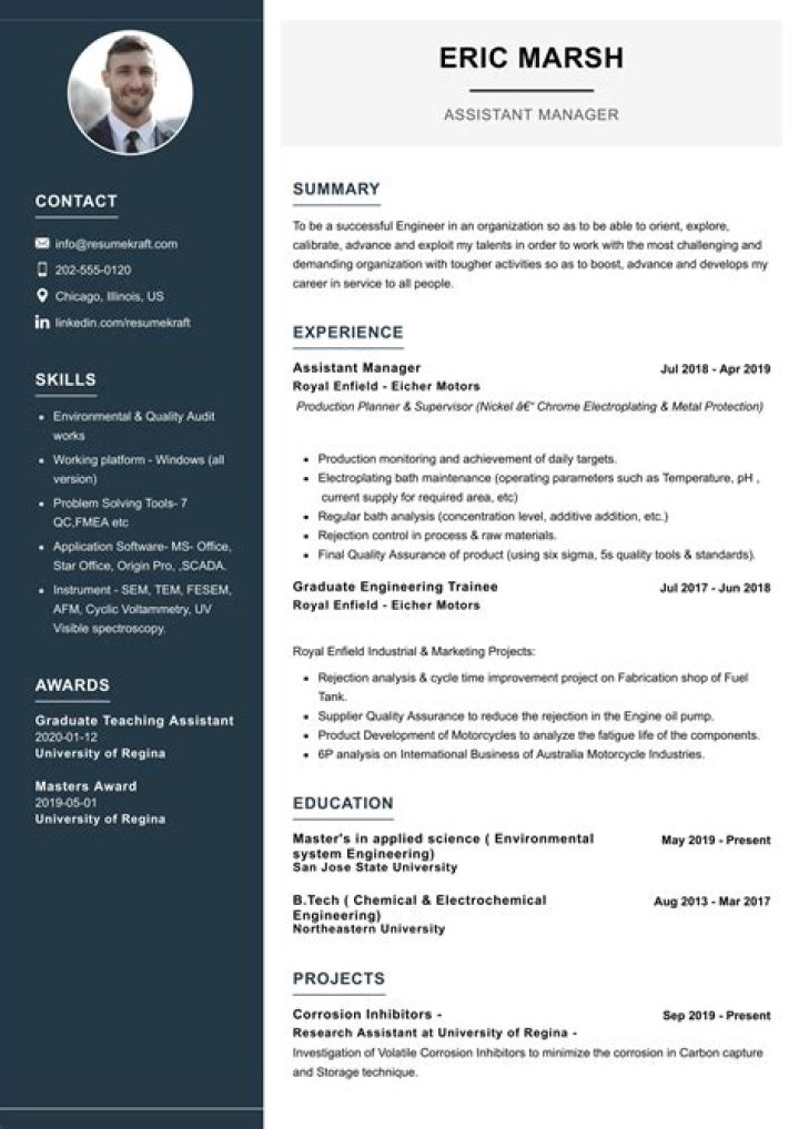 CV Template Assistant Manager Resume PDF for Hiring Success