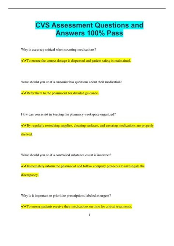 CVS Assessment Answers PDF: Expert Solutions for Success