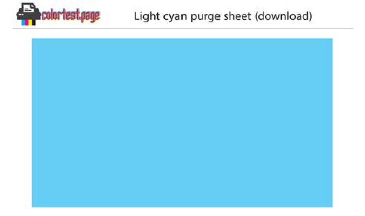 Cyan Purge Sheet PDF – Download Clean, Print-Ready Purge Sheet