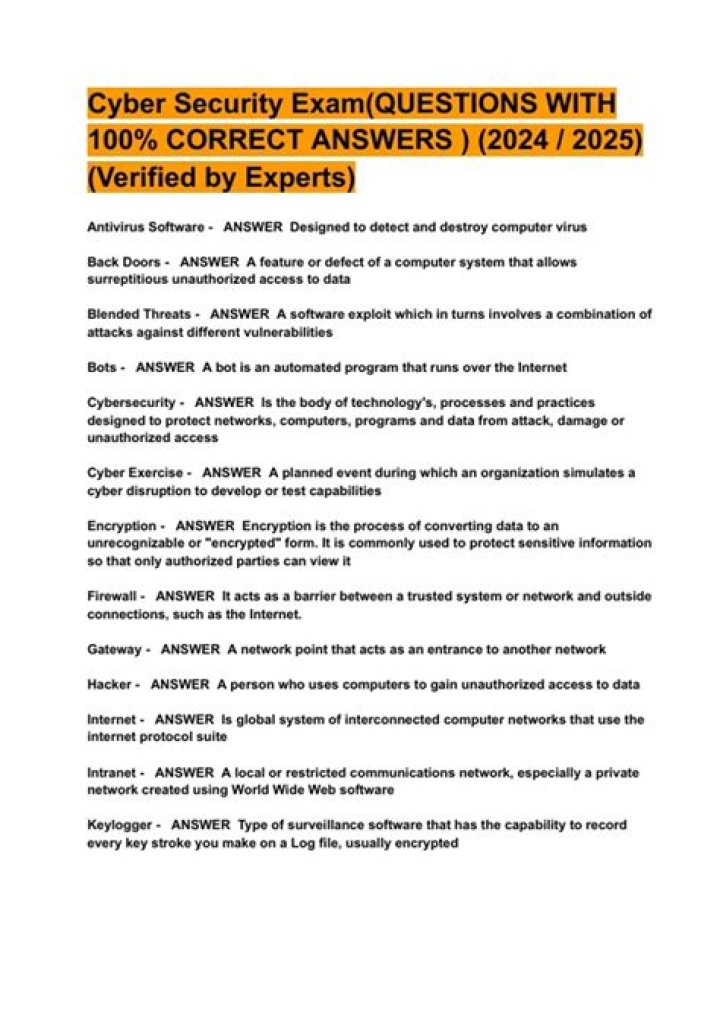 Cyber Security Basic Questions and Answers PDF: Essential Guide
