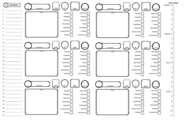 Free D&D 5e NPC Sheet PDF – Download Ready-to-Print Character Sheets