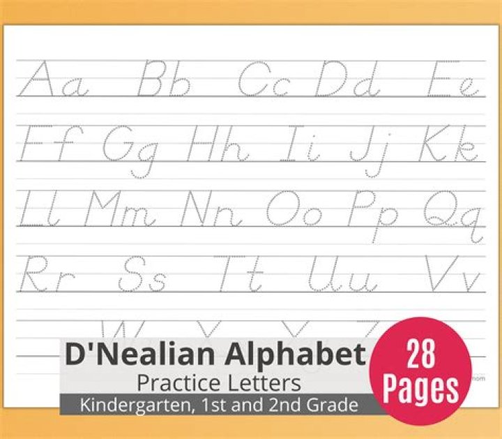 Free D'nealian Handwriting Worksheets PDF – Instant Download