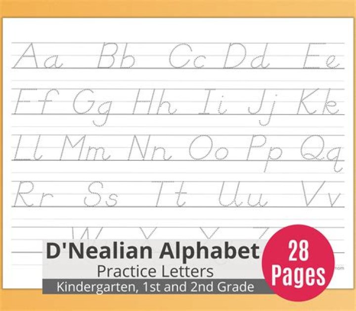 D'nealian Handwriting Worksheets PDF for Perfect Letter Formation