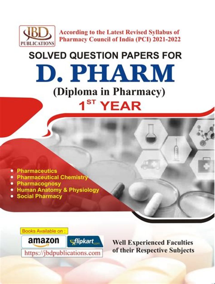 D Pharmacy 1st Year Solved Question Paper PDF – Complete Study Material
