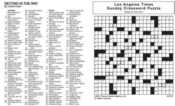 Daily Crossword Puzzle Answers Today – Free Printable PDF