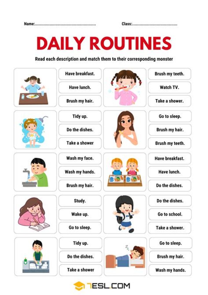 Daily Routines Worksheet PDF: Boost Productivity with Daily Planning