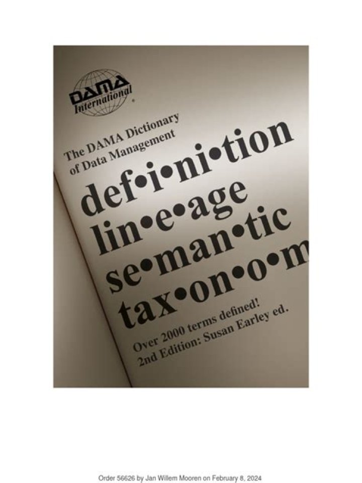Dama Dictionary of Data Management PDF – Essential Guide