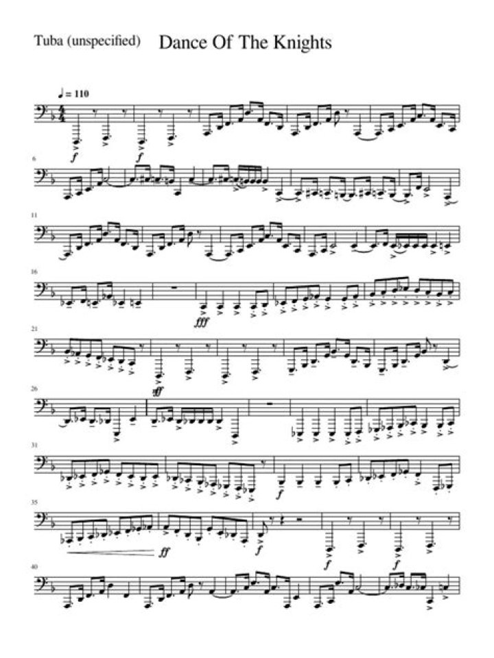 Download Dance of the Knights Sheet Music PDF for Free