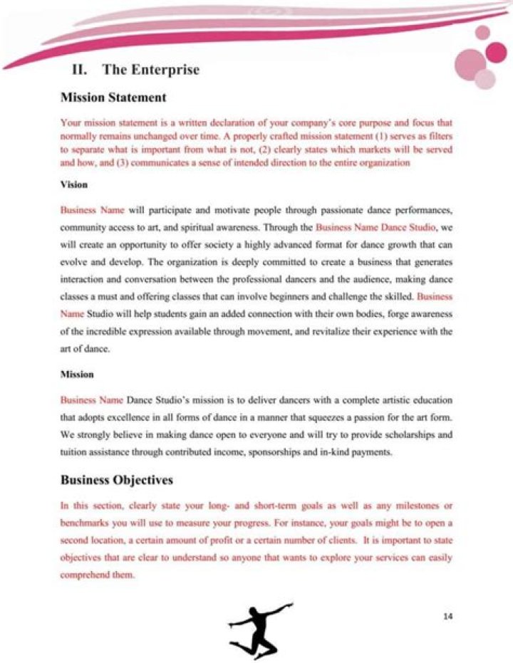 Dance Studio Business Plan PDF: Start Your Studio Today